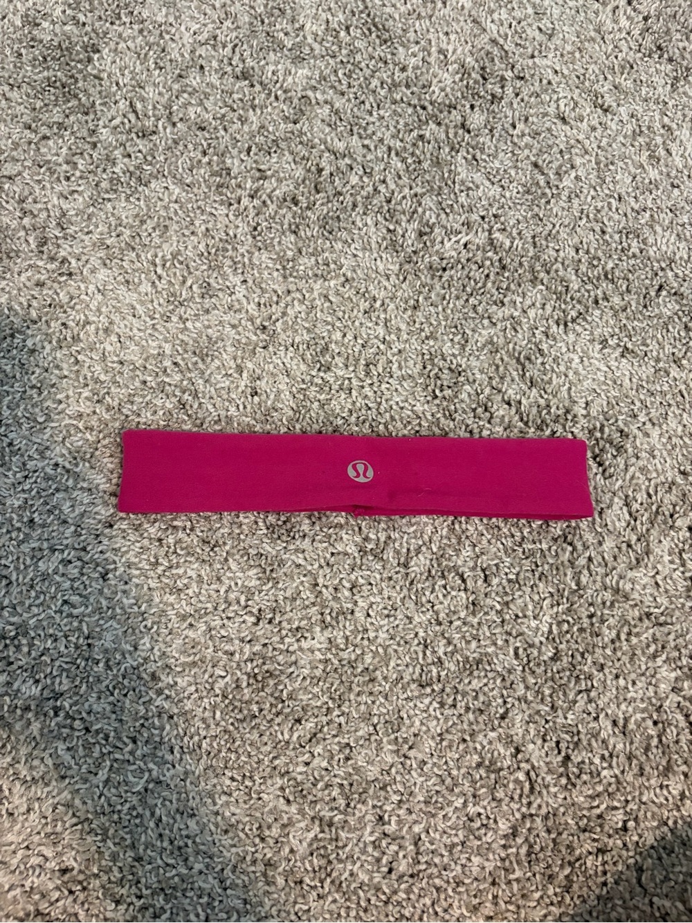 lululemon athletica Hot Pink Logo Workout Headband